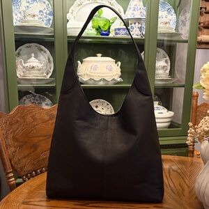 Margot Black Pebble Leather Bag